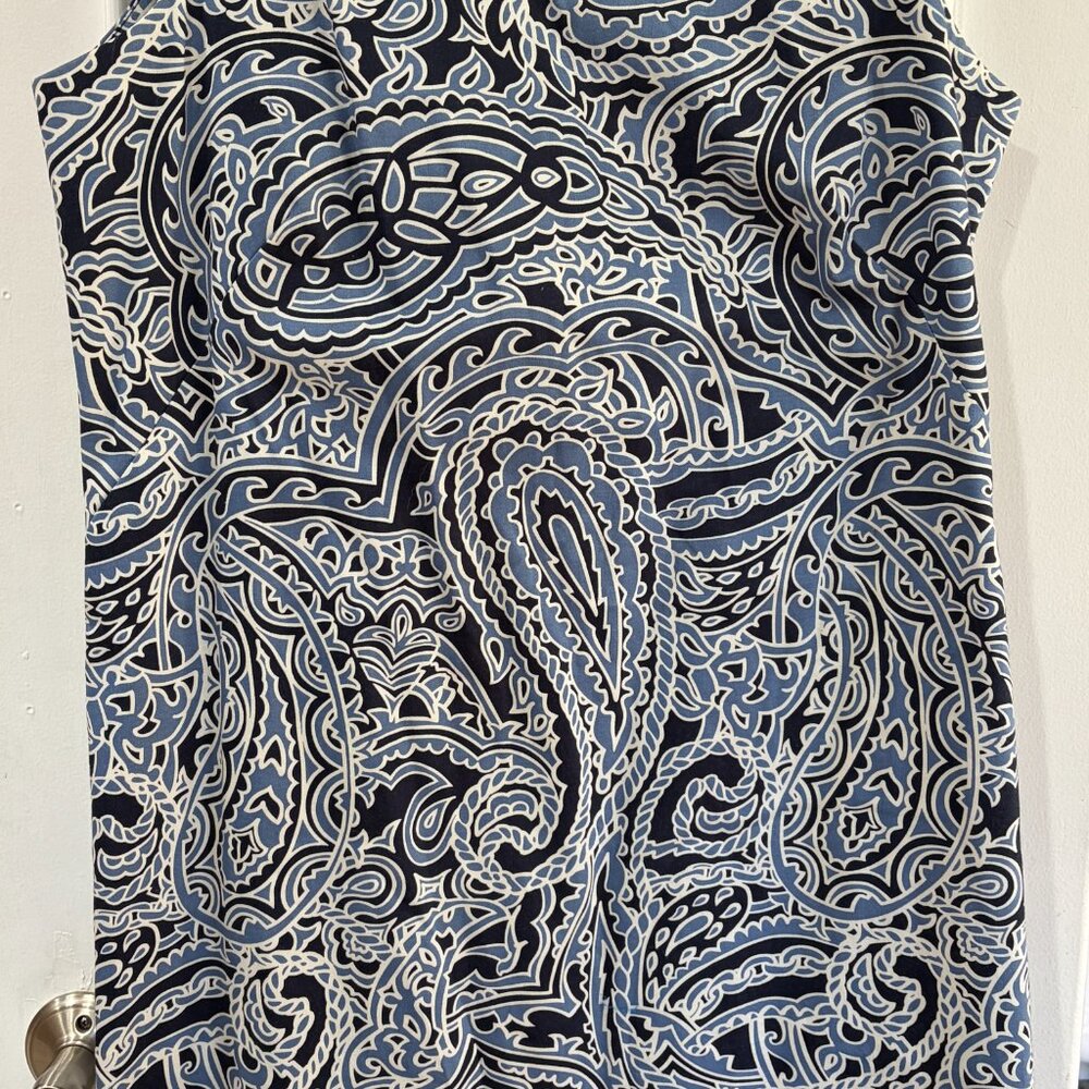 NWT Vineyard Vines Abbey Dress Nautical Paisley Sz10 Travel Wedding Summer Beach - Picture 5 of 8